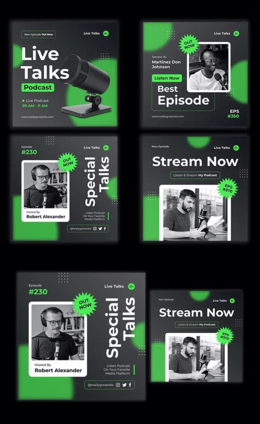 Podcast covers